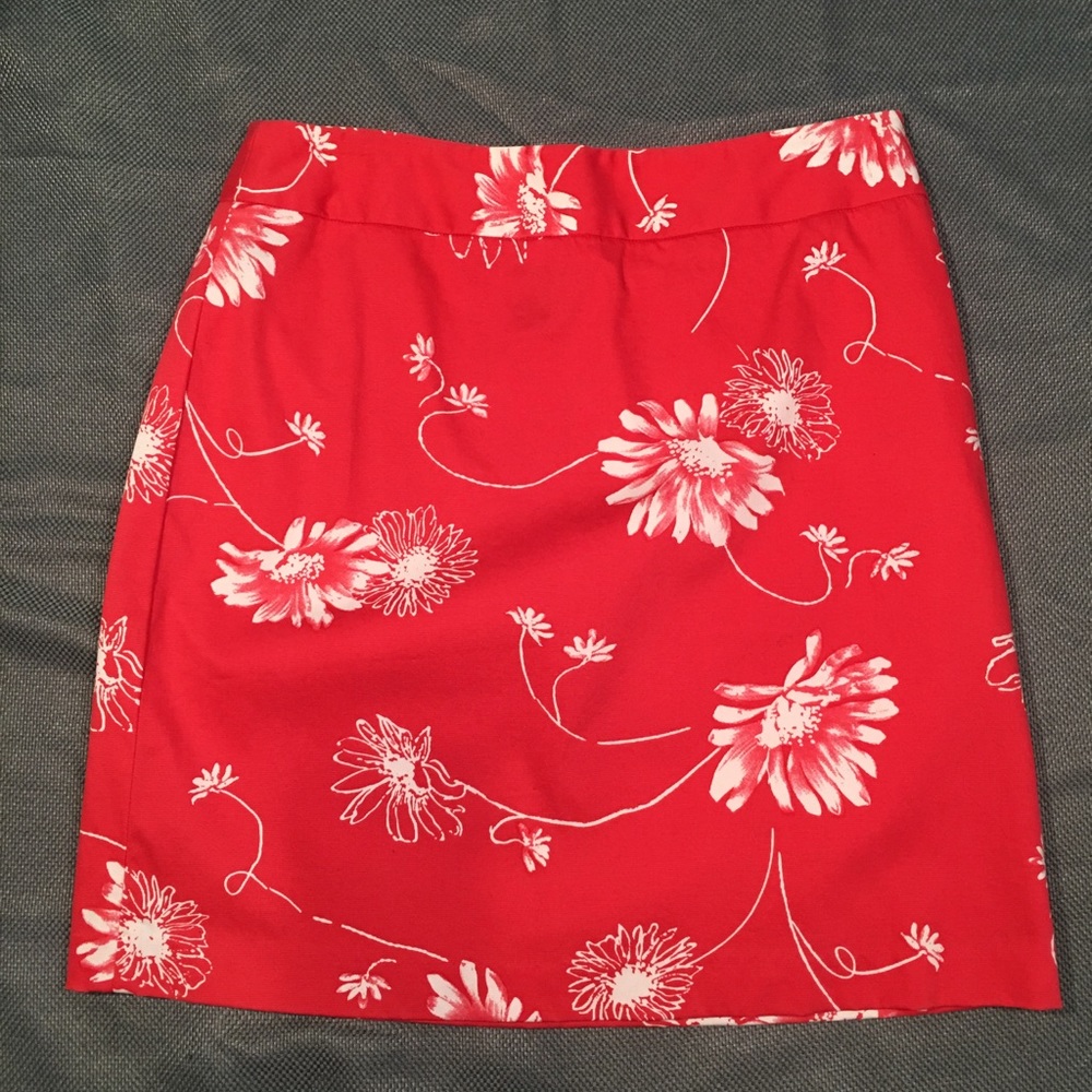 Rafaela Salmon Floral Skirt Size 10